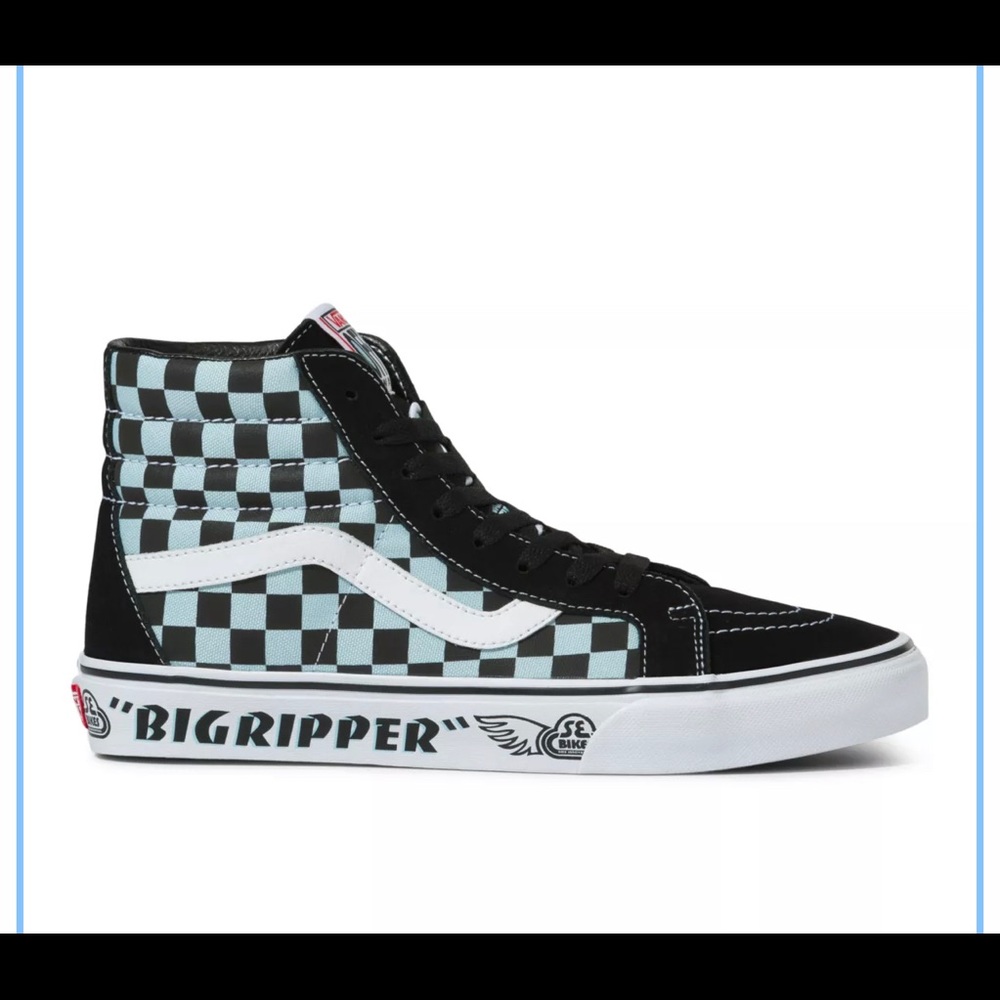 🔥Vans X SE Bikes Sk8-Hi Big Ripper Black/Plume